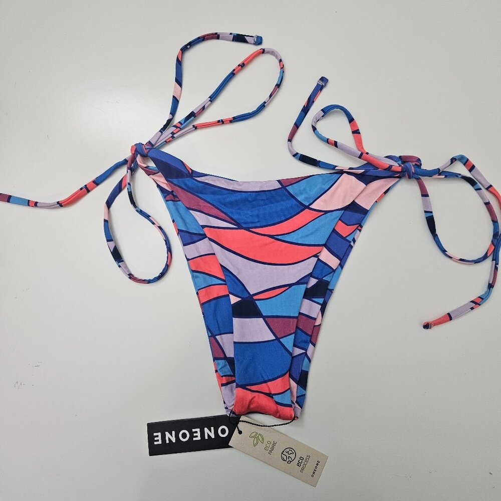 274. ONEONE eco fabric bikini bottom. NWT